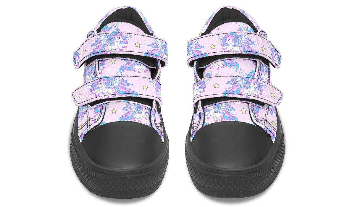 Kids Shoes Low Tops Flying Unicorn - Skoutley Outdoors LLC