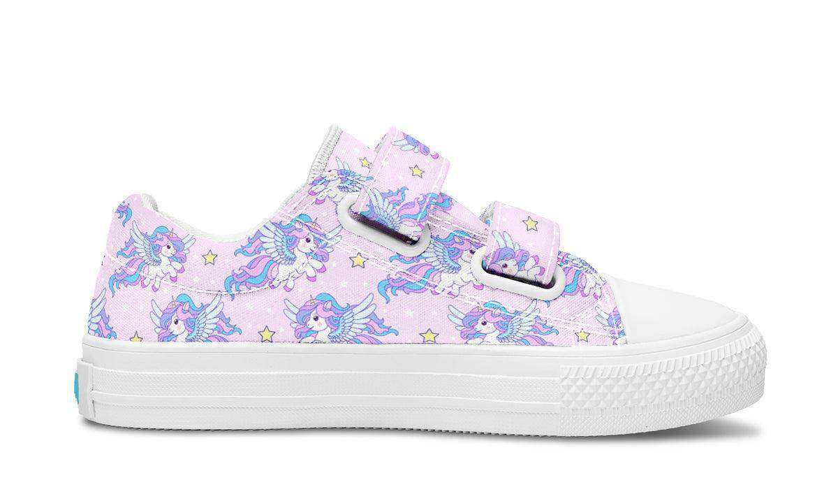 Kids Shoes Low Tops Flying Unicorn - Skoutley Outdoors LLC