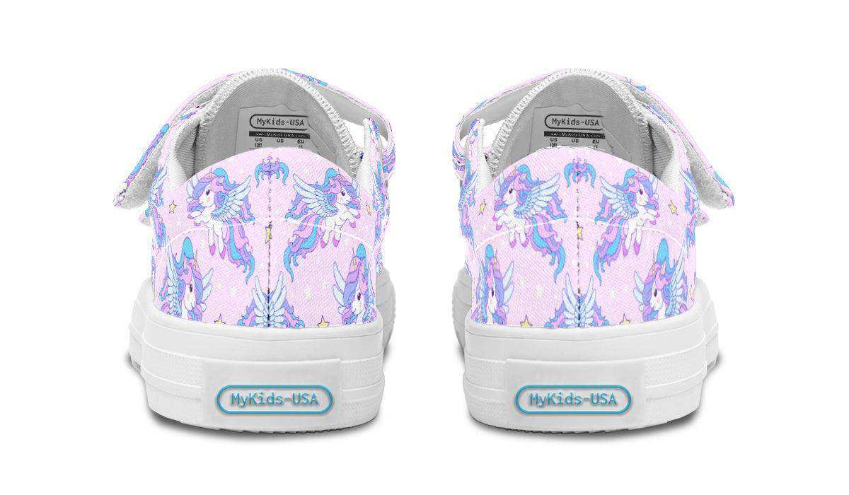 Kids Shoes Low Tops Flying Unicorn - Skoutley Outdoors LLC