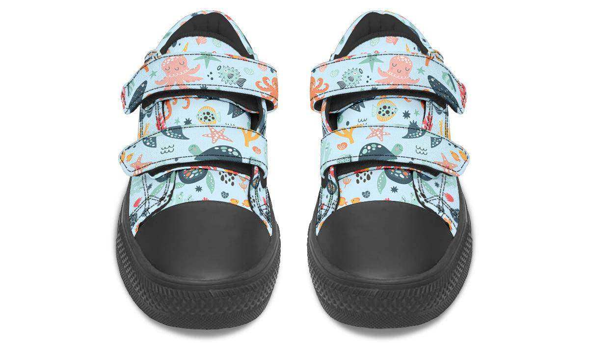 Kids Shoes Low Tops Sea Animals - Skoutley Outdoors LLC