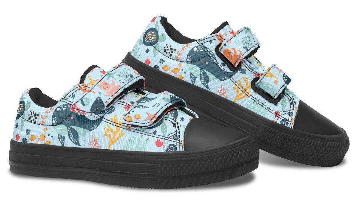 Kids Shoes Low Tops Sea Animals - Skoutley Outdoors LLC