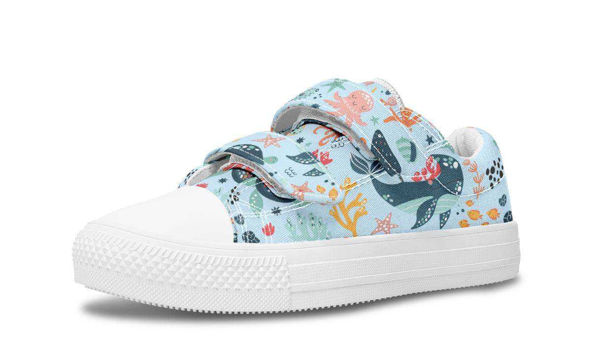 Kids Shoes Low Tops Sea Animals - Skoutley Outdoors LLC