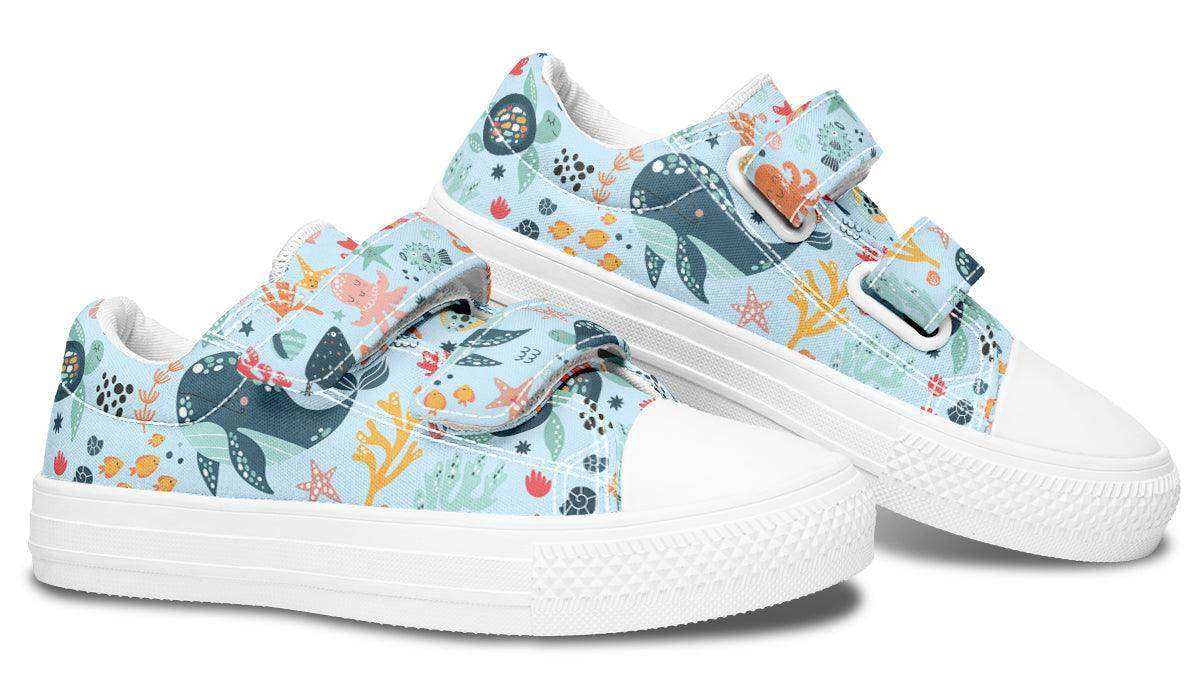 Kids Shoes Low Tops Sea Animals - Skoutley Outdoors LLC