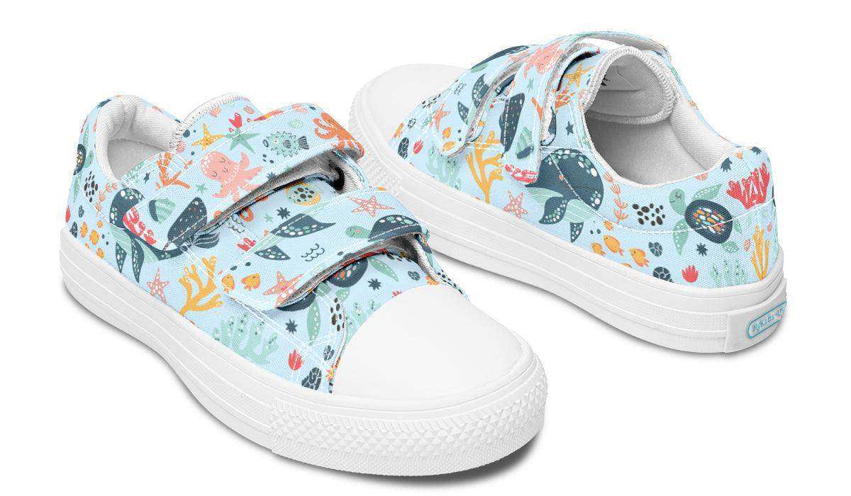 Kids Shoes Low Tops Sea Animals - Skoutley Outdoors LLC