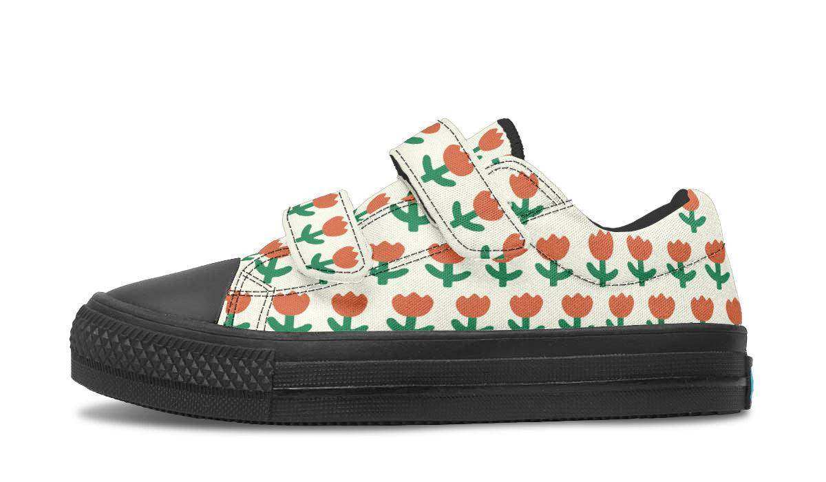 Kids Shoes Low Tops Floral Pattern - Skoutley Outdoors LLC