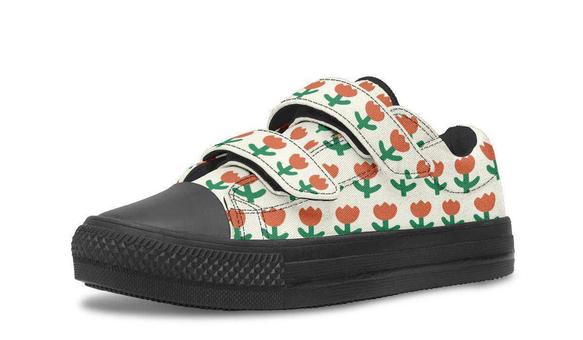 Kids Shoes Low Tops Floral Pattern - Skoutley Outdoors LLC