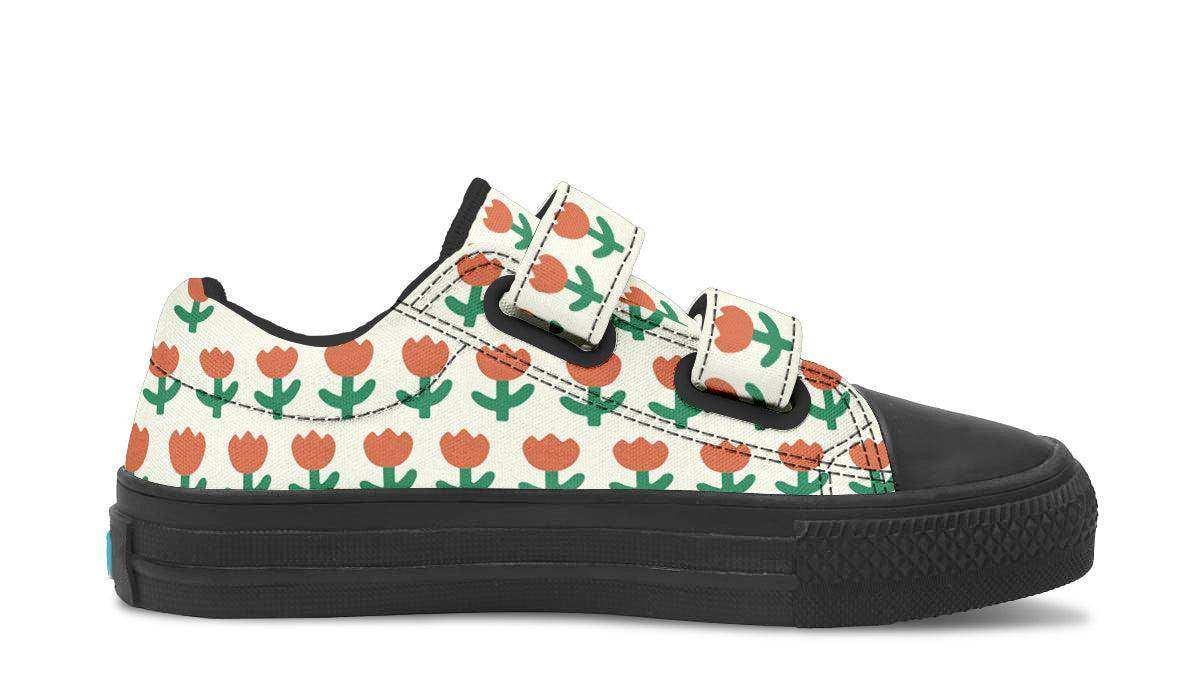 Kids Shoes Low Tops Floral Pattern - Skoutley Outdoors LLC