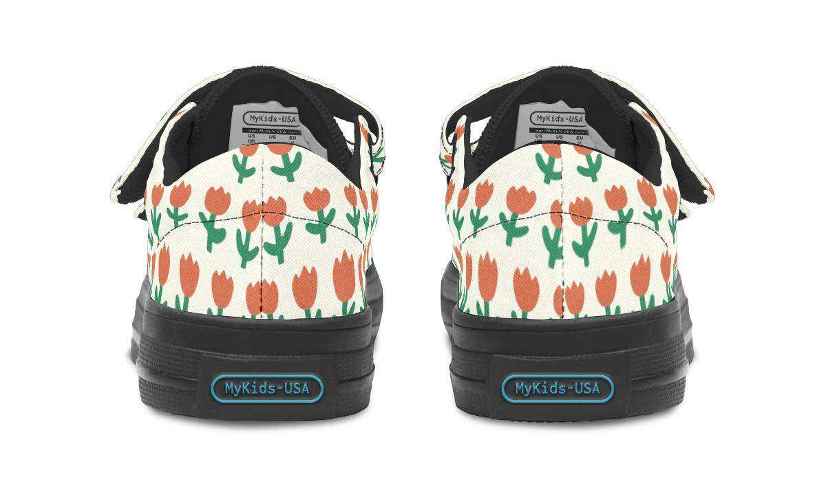 Kids Shoes Low Tops Floral Pattern - Skoutley Outdoors LLC