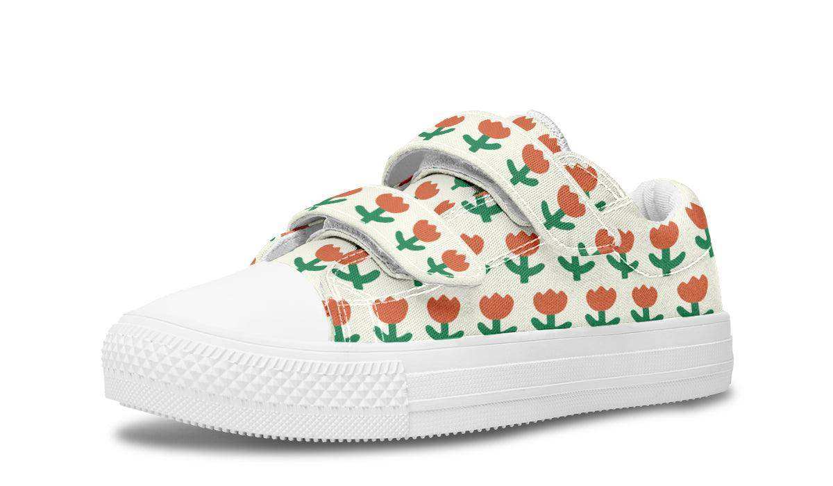 Kids Shoes Low Tops Floral Pattern - Skoutley Outdoors LLC