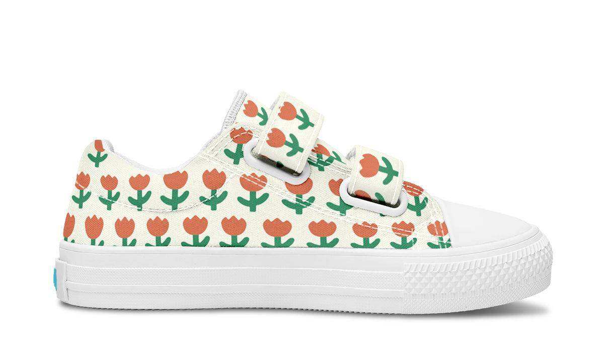 Kids Shoes Low Tops Floral Pattern - Skoutley Outdoors LLC