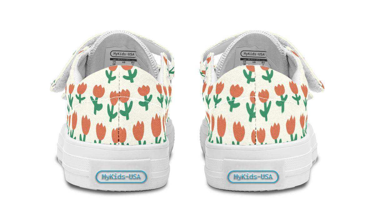 Kids Shoes Low Tops Floral Pattern - Skoutley Outdoors LLC