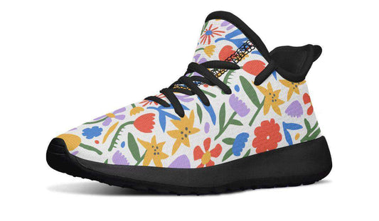 Kids Shoes Sneakers Abstract Flowers - Skoutley Outdoors LLC