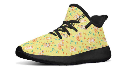 Kids Shoes Sneakers Floral Cats - Skoutley Outdoors LLC