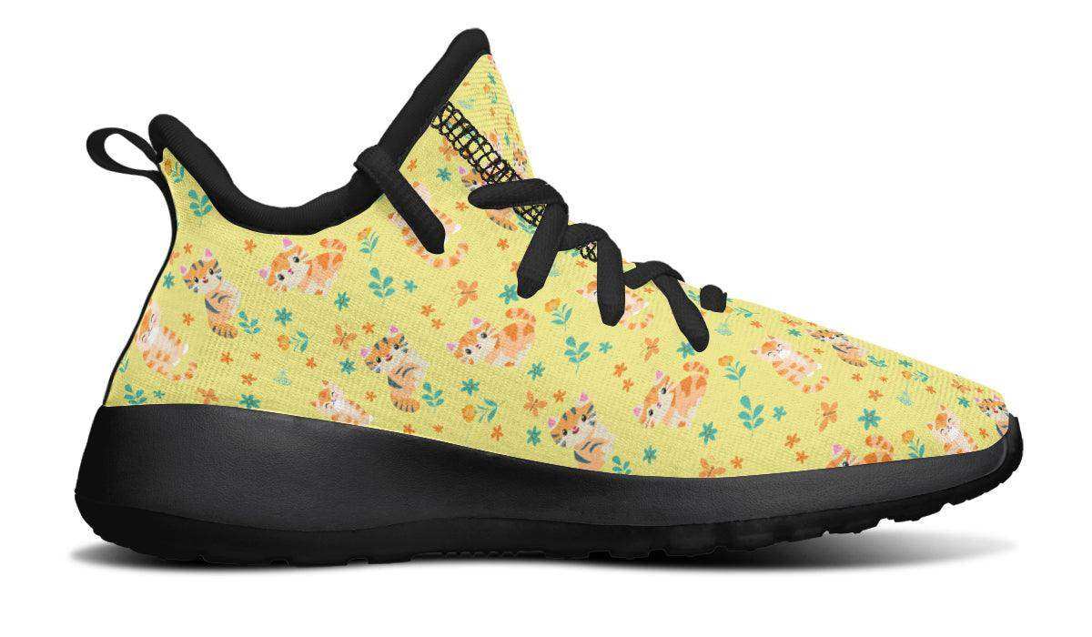 Kids Shoes Sneakers Floral Cats - Skoutley Outdoors LLC