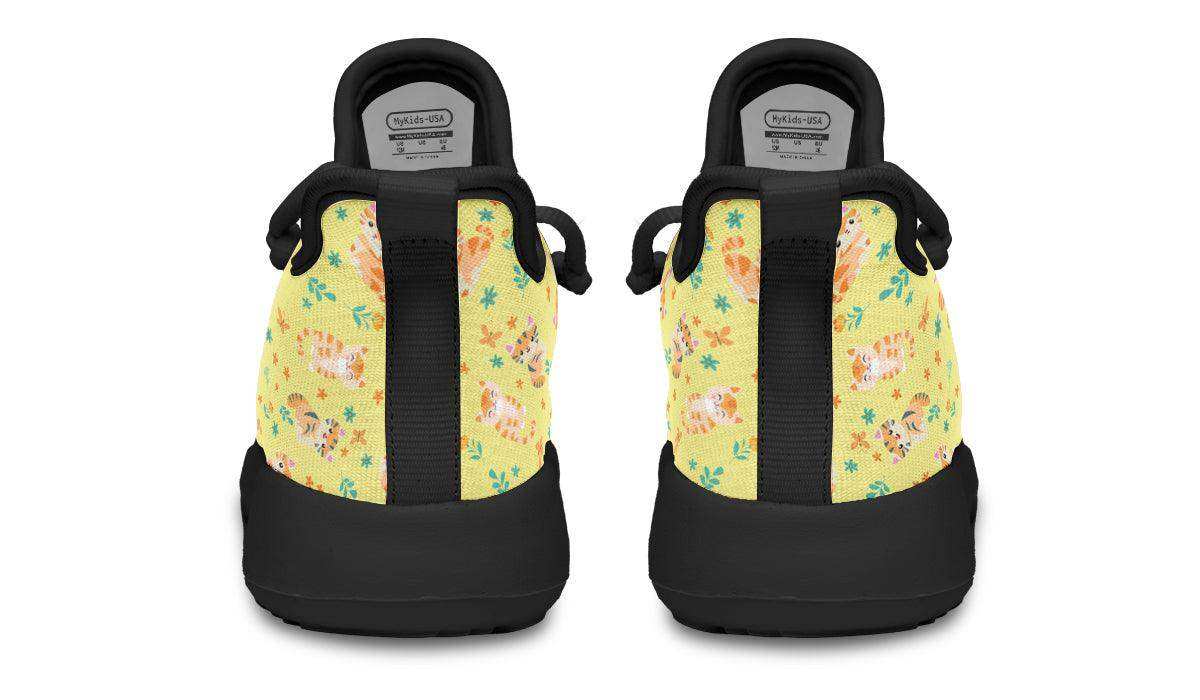 Kids Shoes Sneakers Floral Cats - Skoutley Outdoors LLC