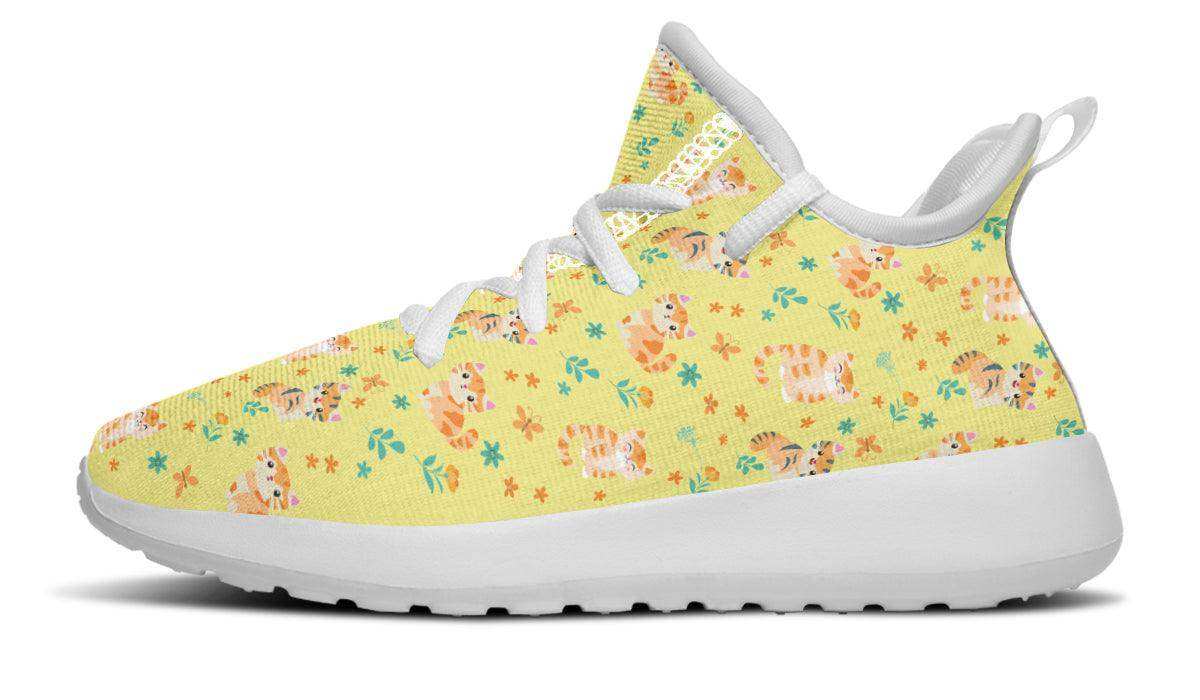 Kids Shoes Sneakers Floral Cats - Skoutley Outdoors LLC