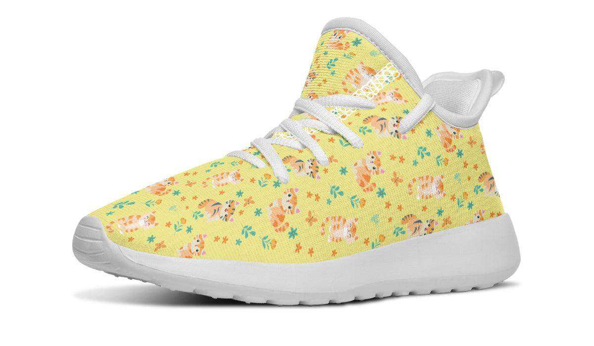 Kids Shoes Sneakers Floral Cats - Skoutley Outdoors LLC