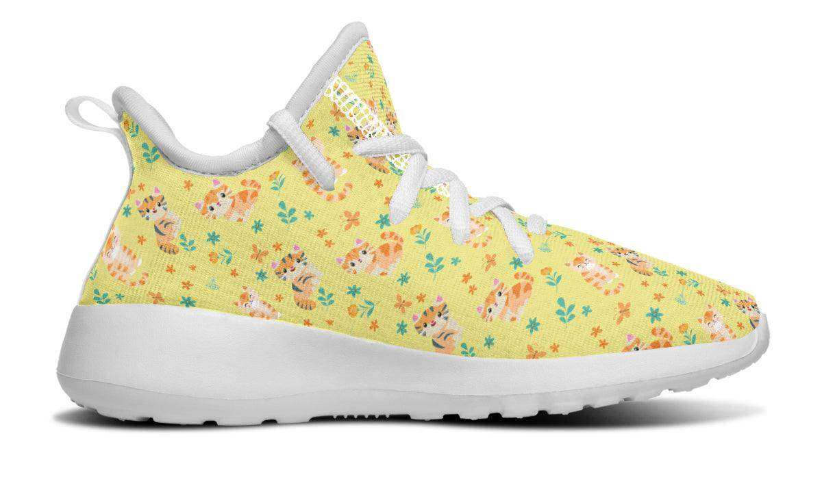 Kids Shoes Sneakers Floral Cats - Skoutley Outdoors LLC