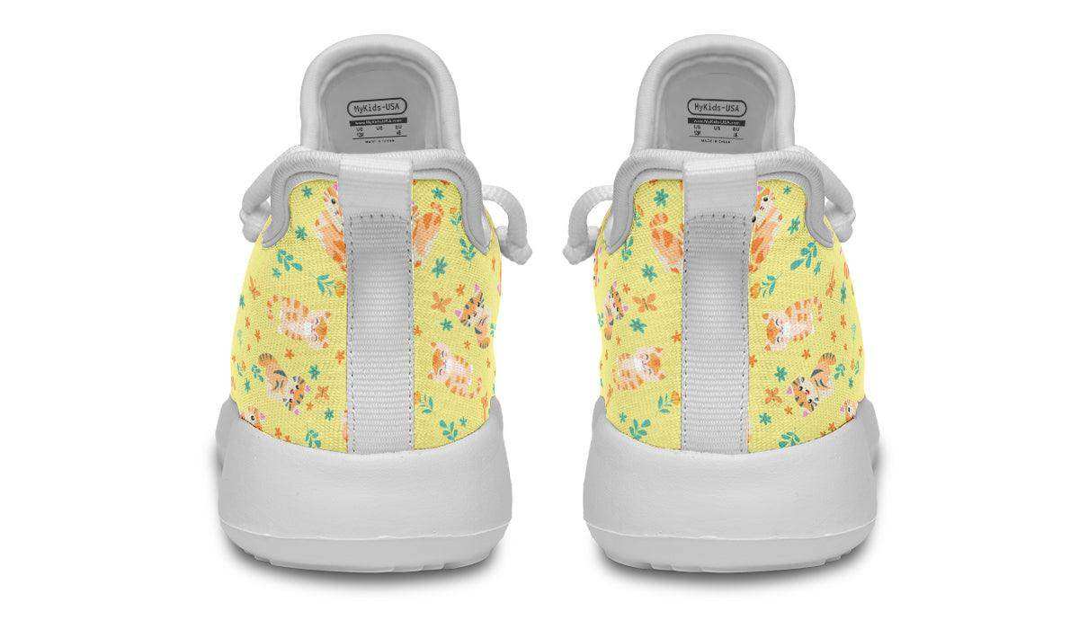 Kids Shoes Sneakers Floral Cats - Skoutley Outdoors LLC