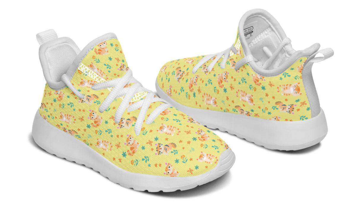 Kids Shoes Sneakers Floral Cats - Skoutley Outdoors LLC