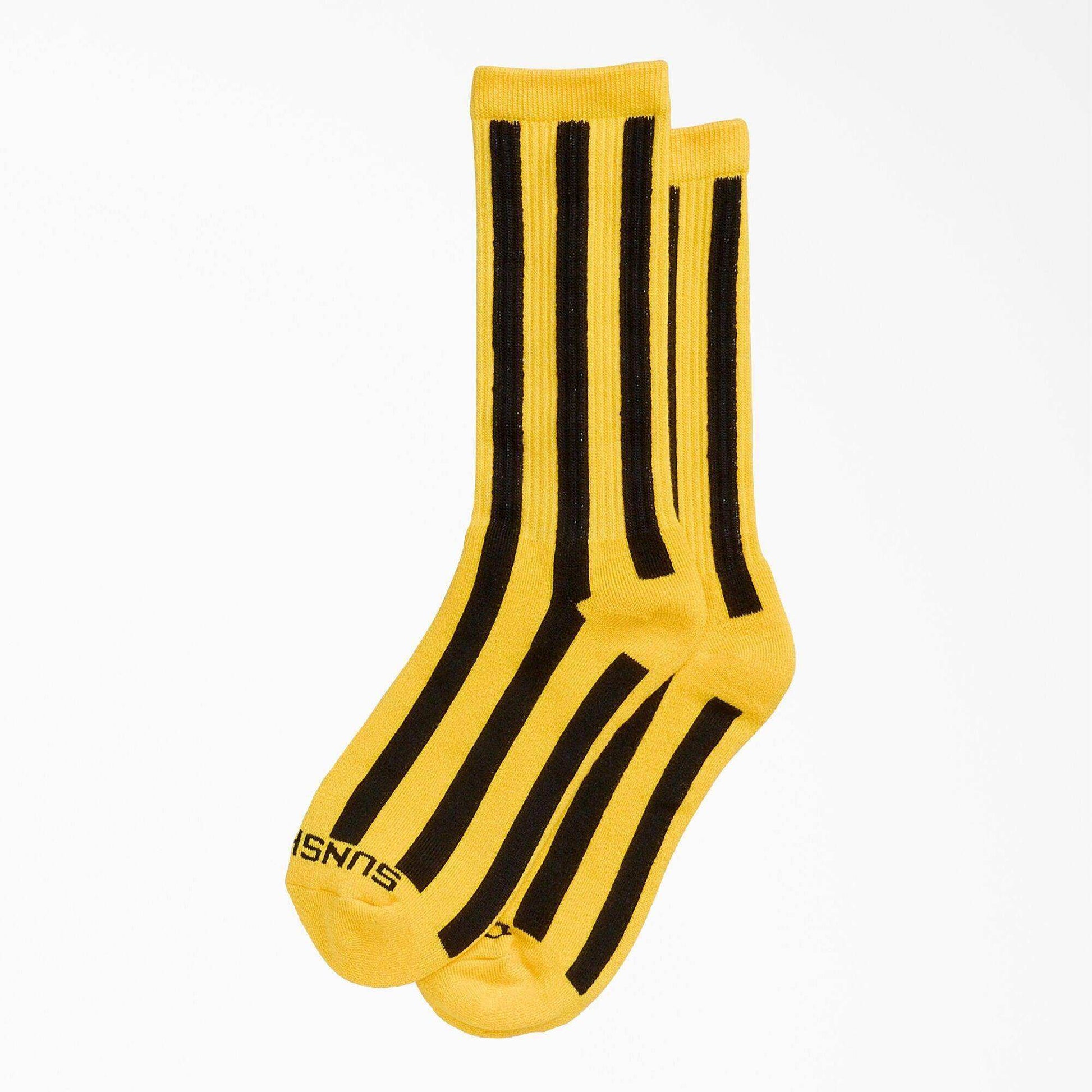 Dickies x New York Sunshine Stripes Socks - Yellow - Skoutley Outdoors LLC