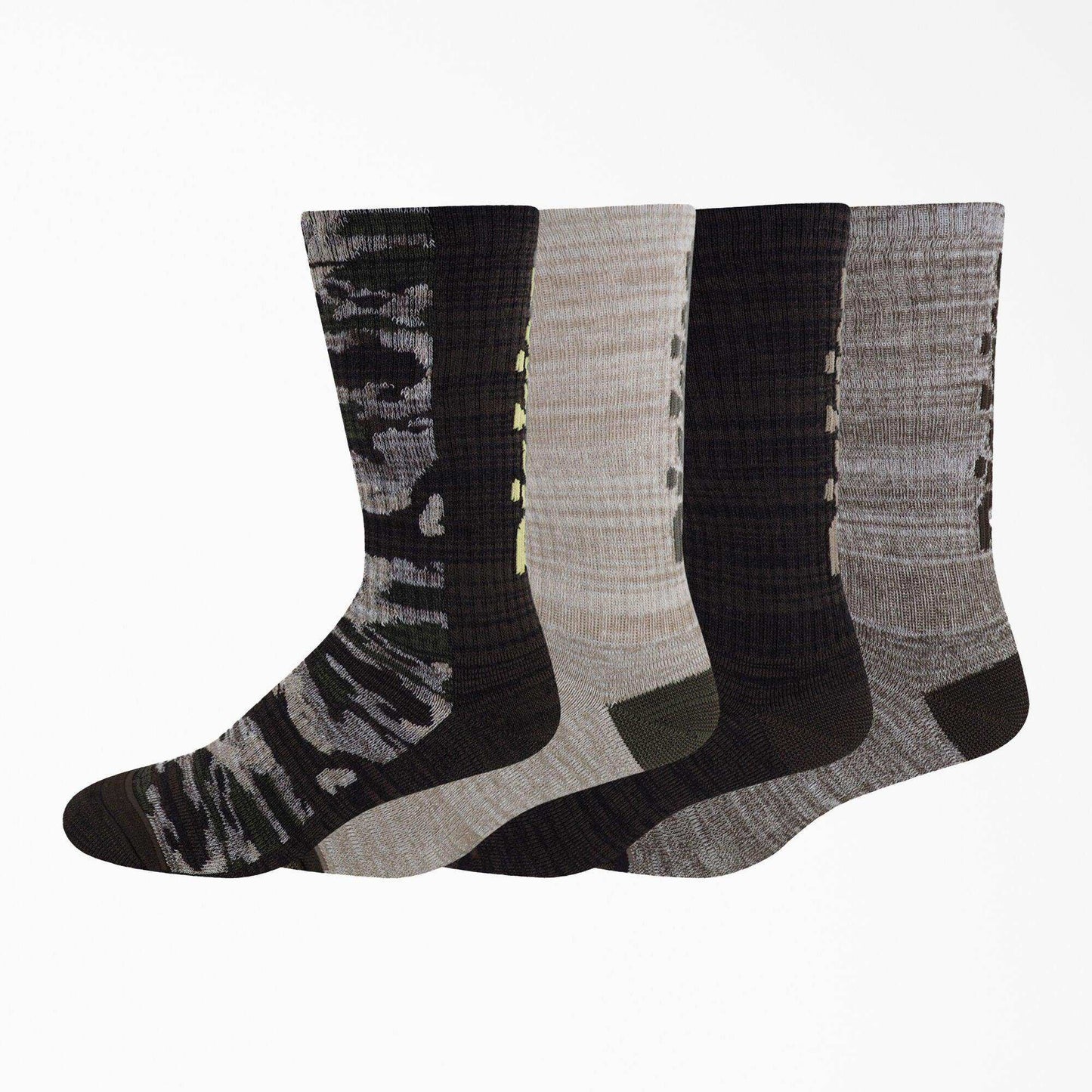 Dickies Logo Crew Socks - Brown Black Camo - Skoutley Outdoors LLC