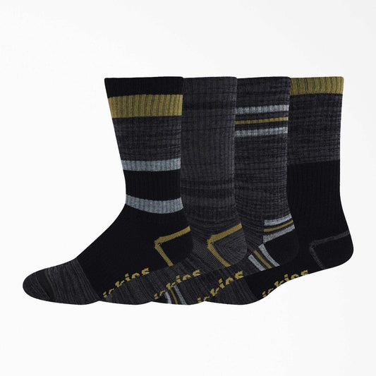 Dickies Striped Crew Socks - Green Moss Stripe - Skoutley Outdoors LLC