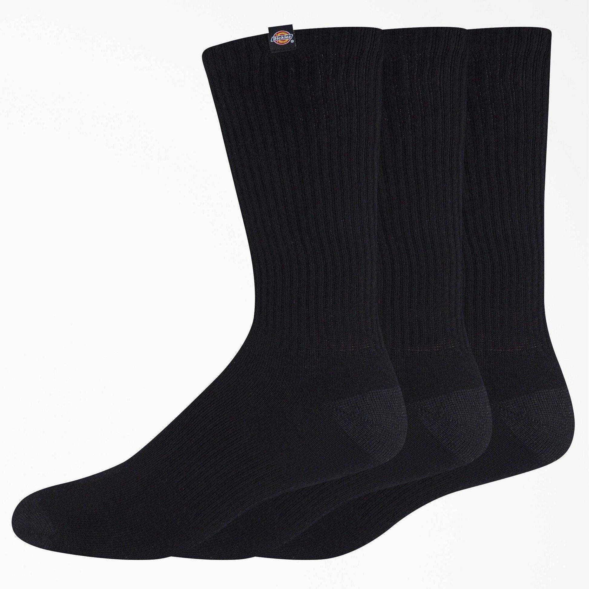 Dickies Label Crew Socks - Black - Skoutley Outdoors LLC