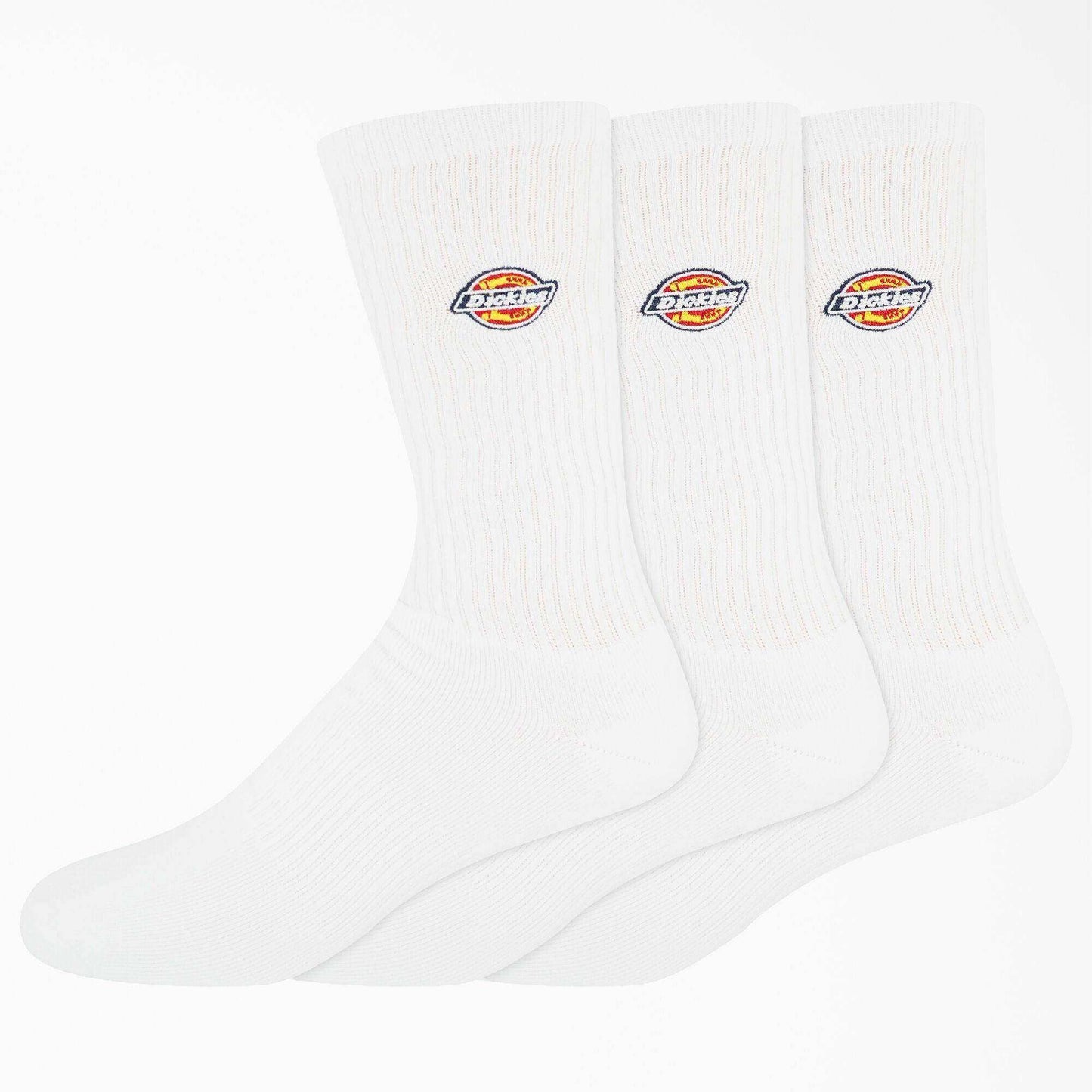 Dickies Embroidered Crew Socks - White - Skoutley Outdoors LLC