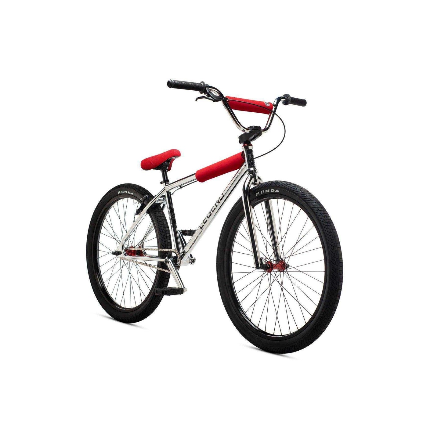 DK Legend Retro Cruiser 26″ Complete BMX Bike - Chrome/Red - Skoutley Outdoors LLC