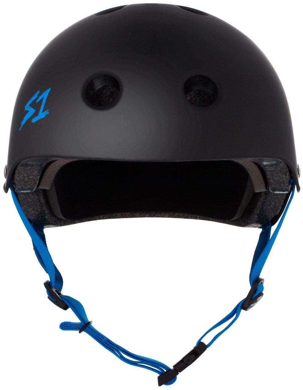 S1 Lifer Helmet - Black Matte/Cyan Straps - Skoutley Outdoors LLC