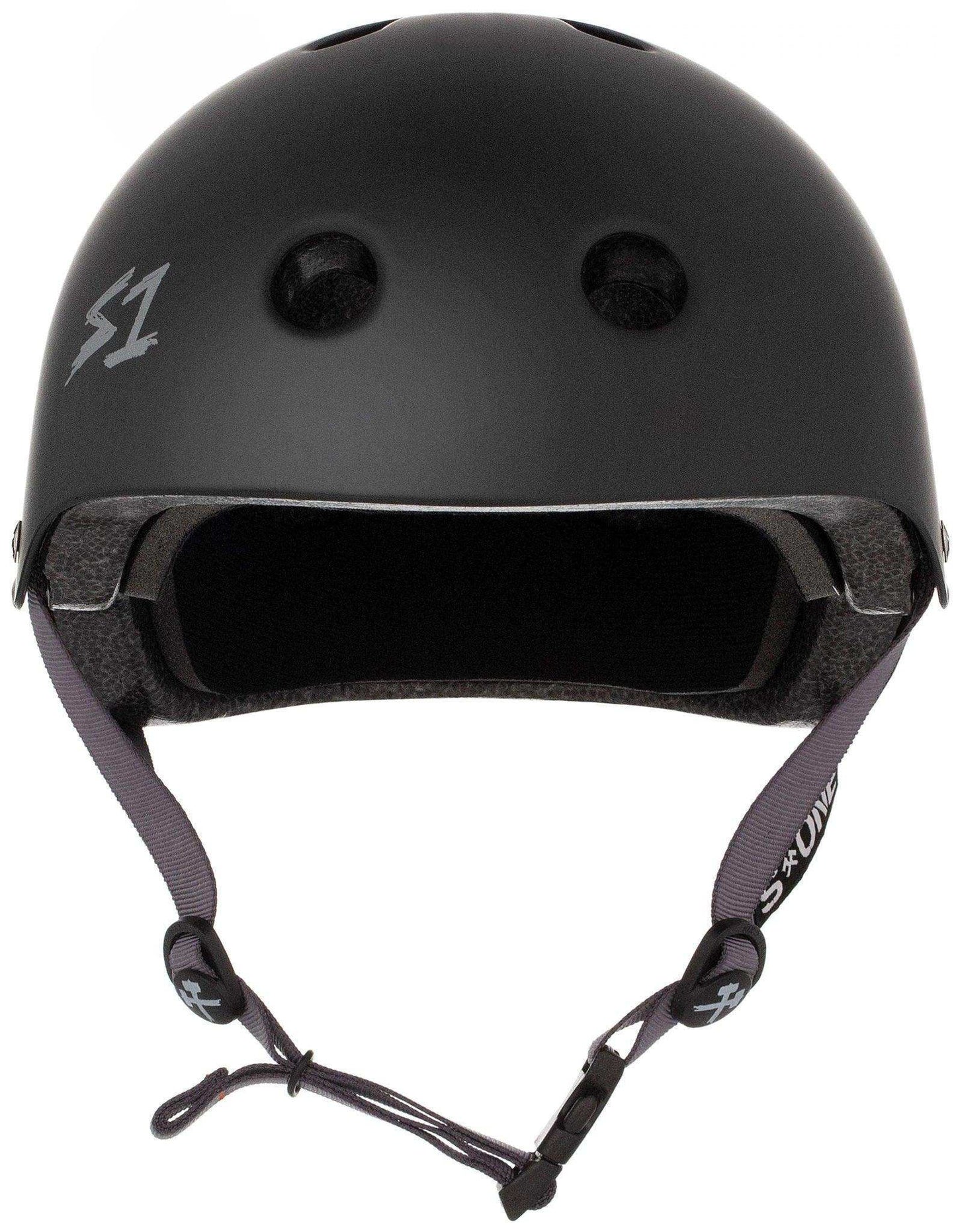 S1 Lifer Helmet - Black Matte/Grey Straps - Skoutley Outdoors LLC