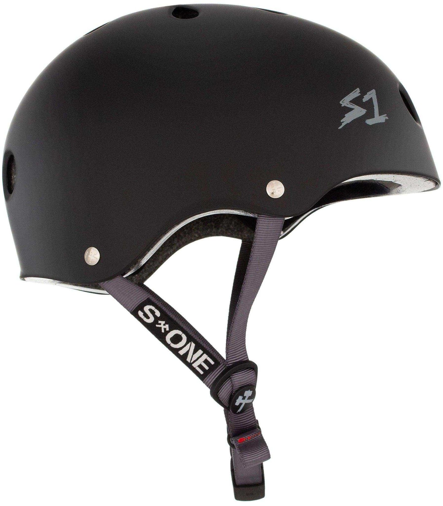 S1 Lifer Helmet - Black Matte/Grey Straps - Skoutley Outdoors LLC