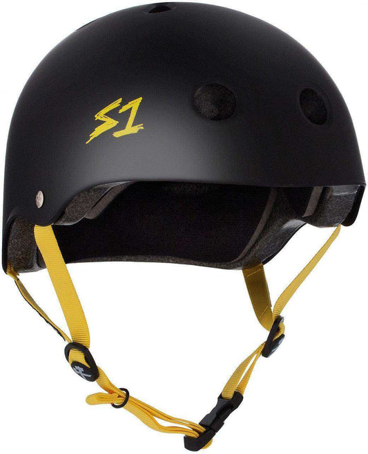 S1 Lifer Helmet - Black Matte/Yellow Straps - Skoutley Outdoors LLC