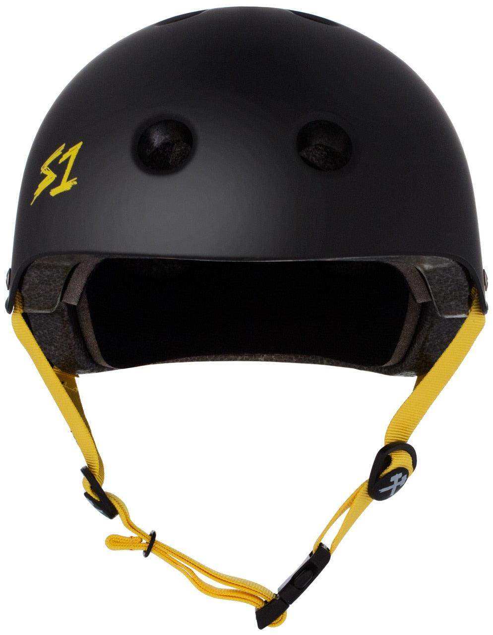 S1 Lifer Helmet - Black Matte/Yellow Straps - Skoutley Outdoors LLC