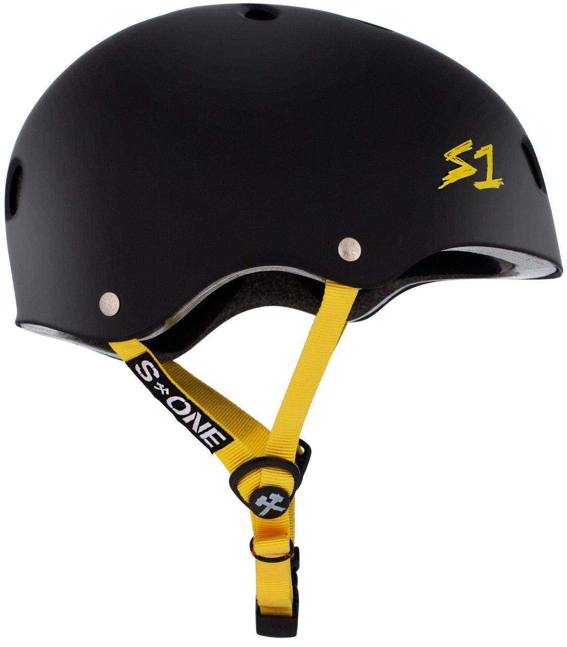 S1 Lifer Helmet - Black Matte/Yellow Straps - Skoutley Outdoors LLC