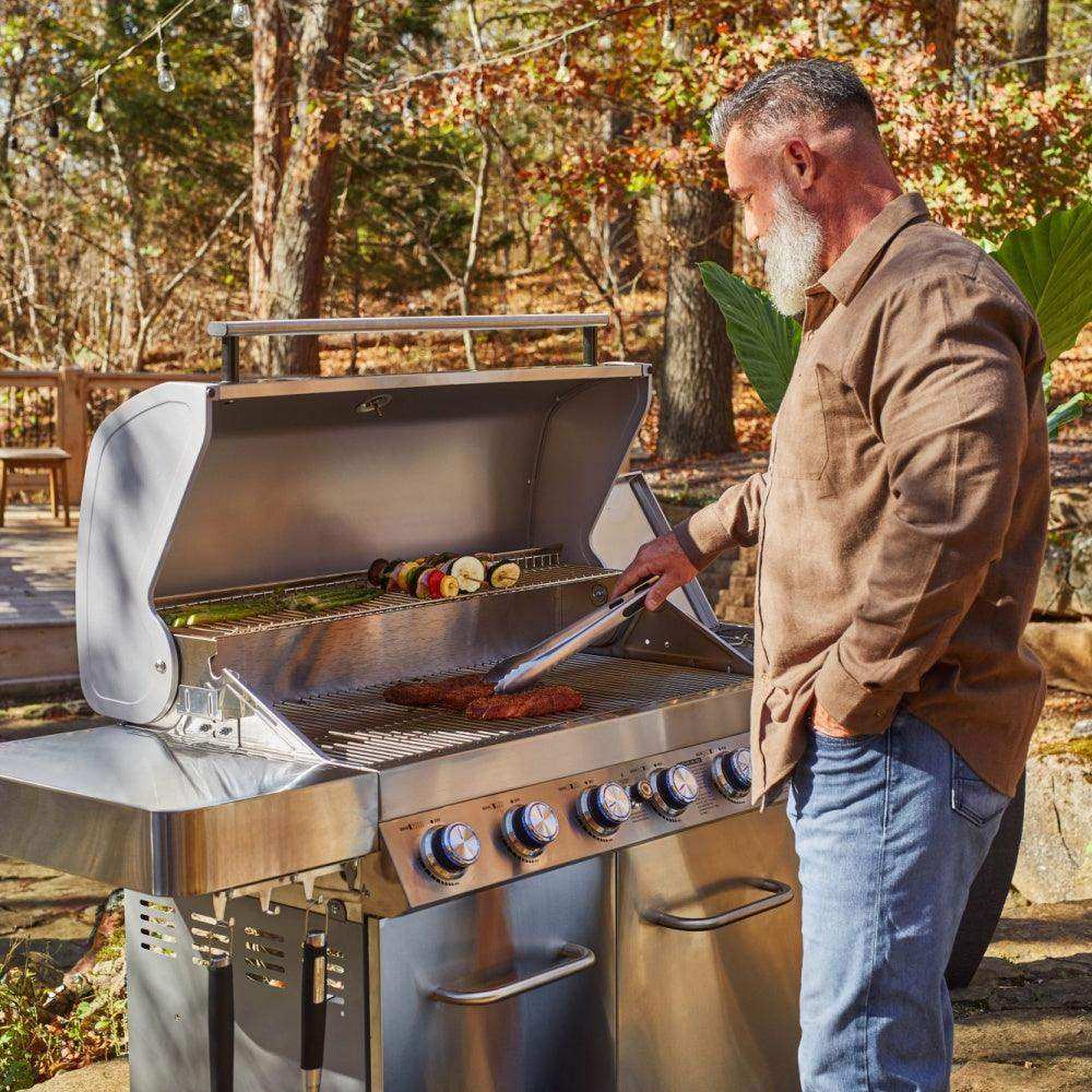 77352 | Full Stainless Propane Gas Grill - Skoutley Outdoors LLC