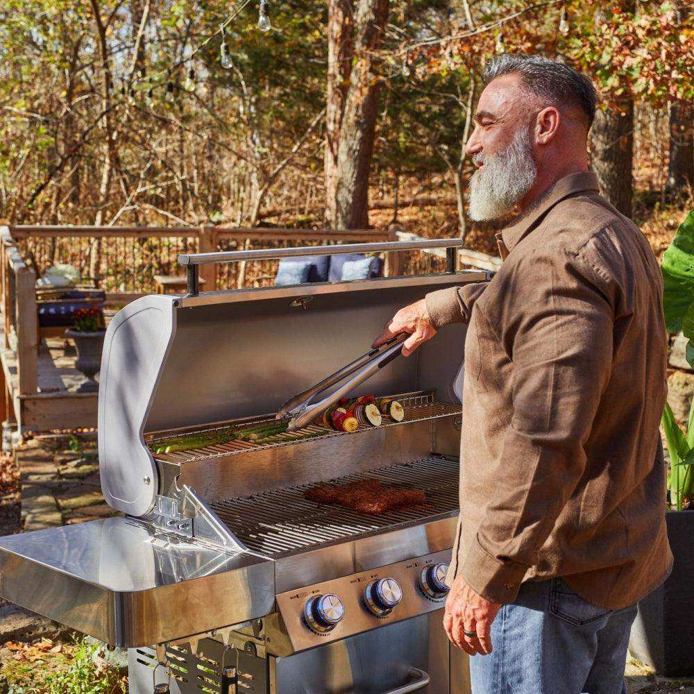 77352 | Full Stainless Propane Gas Grill - Skoutley Outdoors LLC