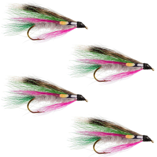 Little Rainbow Trout Classic Streamer Flies - Set of 4- Hook Size 4 - Skoutley Outdoors LLC