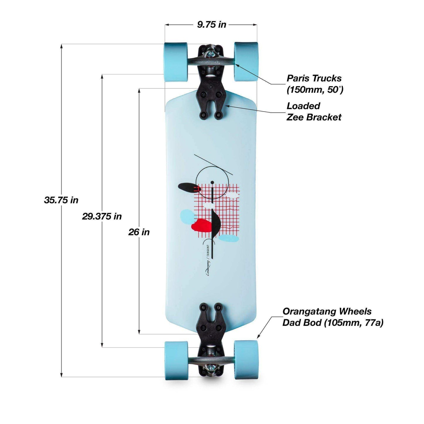 Loaded Tangent Complete Longboard - Skoutley Outdoors LLC