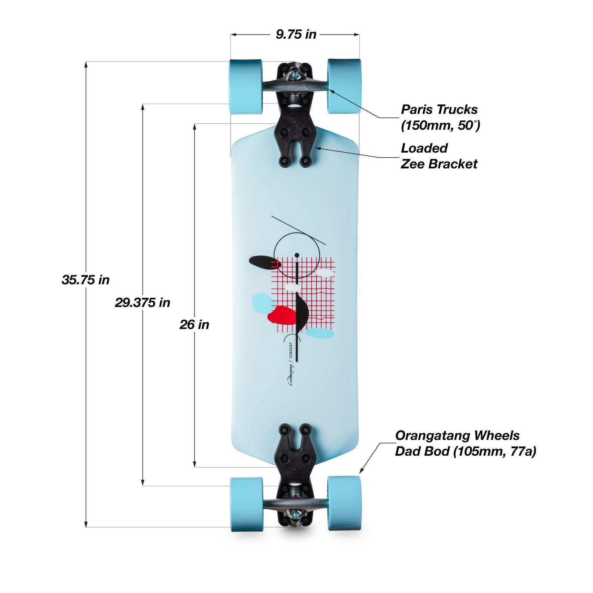 Loaded Tangent Complete Longboard - Skoutley Outdoors LLC