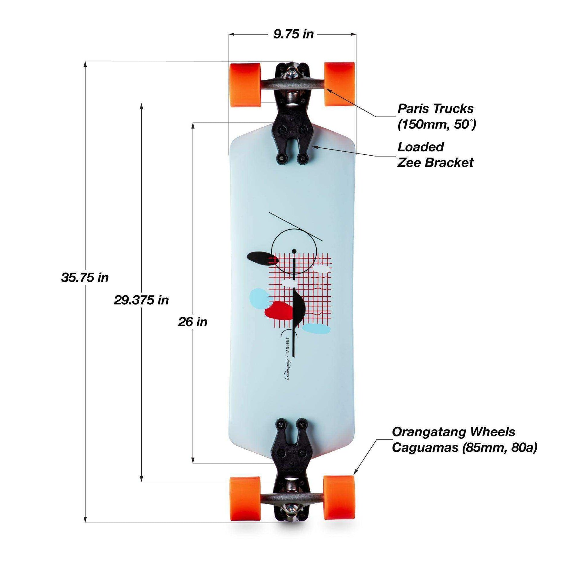 Loaded Tangent Complete Longboard - Skoutley Outdoors LLC