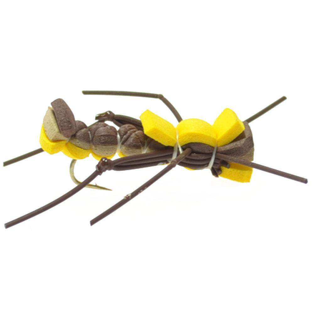 Mantis BLT Foam Body Grasshopper Fly - 6 Flies Hook Size 10 - Skoutley Outdoors LLC