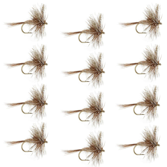 March Brown Classic Dry Fly - 1 Dozen Flies Hook Size 14 - Skoutley Outdoors LLC