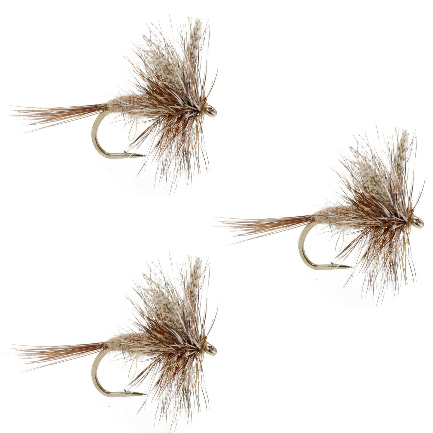 3 Pack March Brown Classic Dry Fly - Hook Size 14 - Skoutley Outdoors LLC