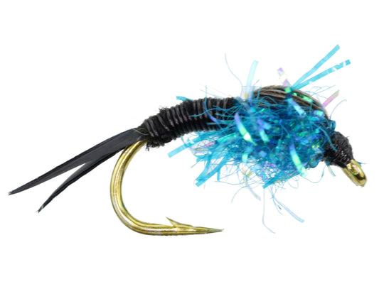 Estaz Stonefly, Size 6 | Metallic Blue | Qty. 6 | Wild Water Fly Fishing - Skoutley Outdoors LLC