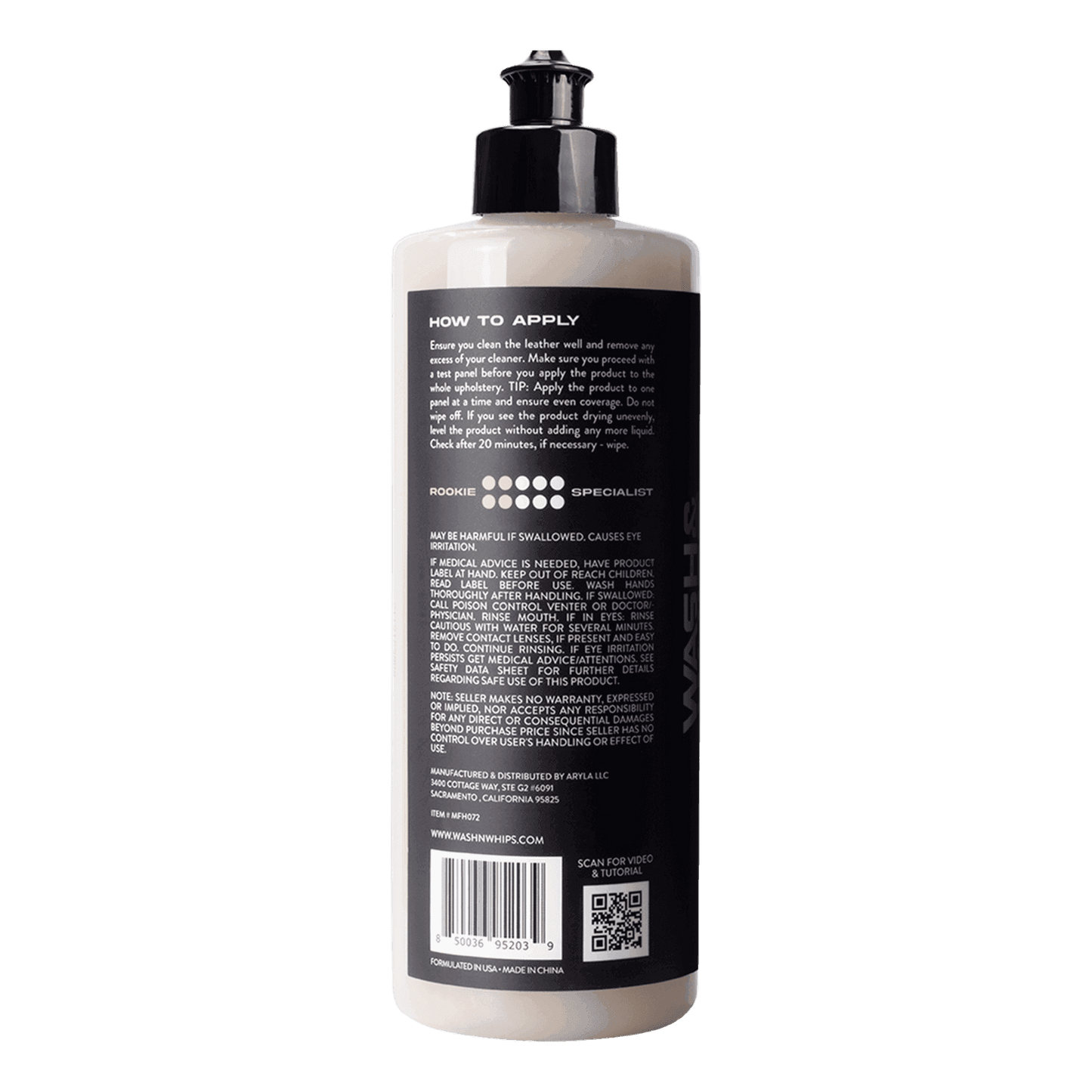 WASH&WHIPS Monza Leather Coating & Conditioner - Skoutley Outdoors LLC