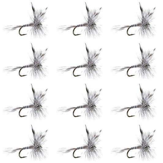 Mosquito Classic Trout Dry Fly Fishing Flies - 1 Dozen Size 10 - Skoutley Outdoors LLC