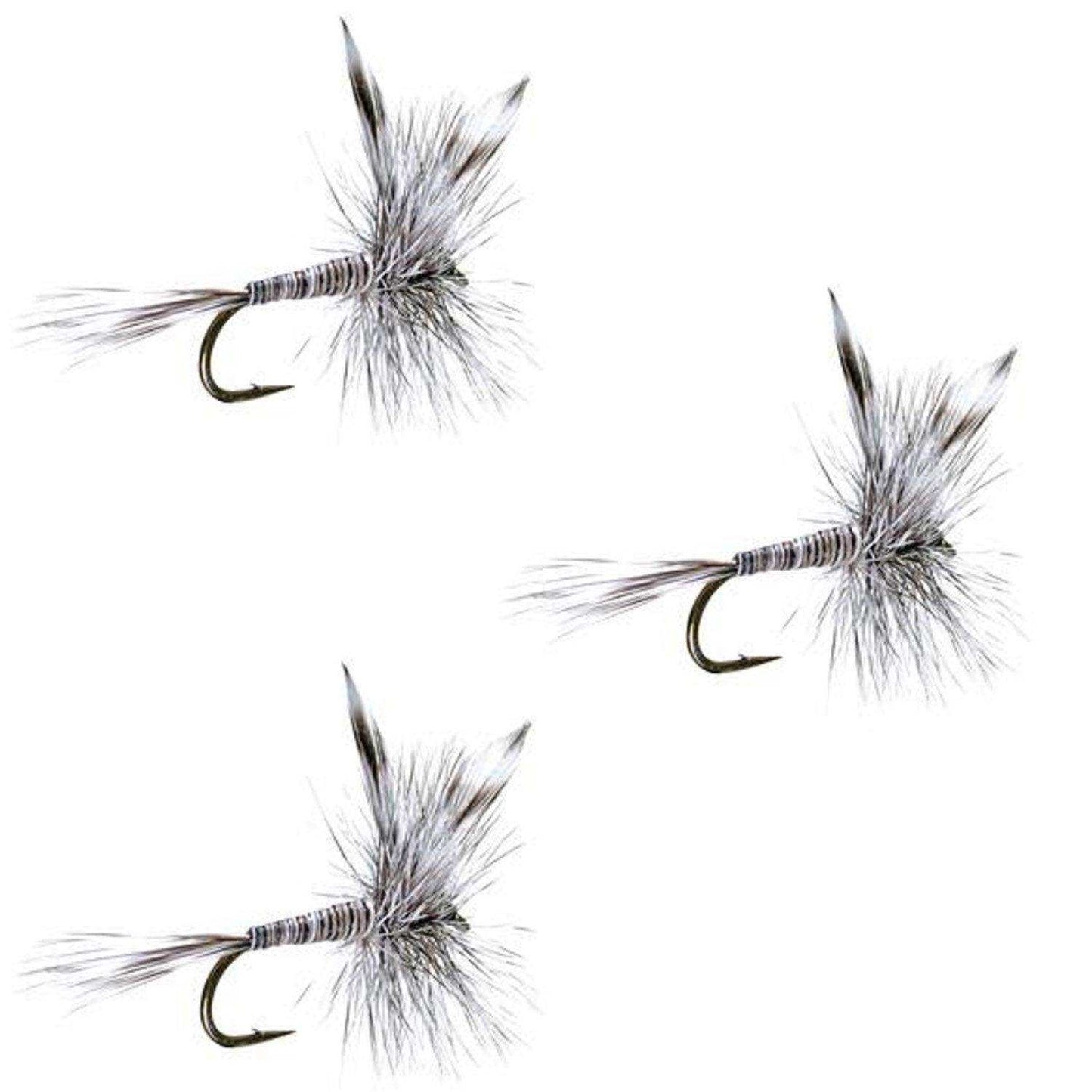 3 Pack Mosquito Classic Trout Dry Fly Fishing Flies - Hook Size 20 - Skoutley Outdoors LLC