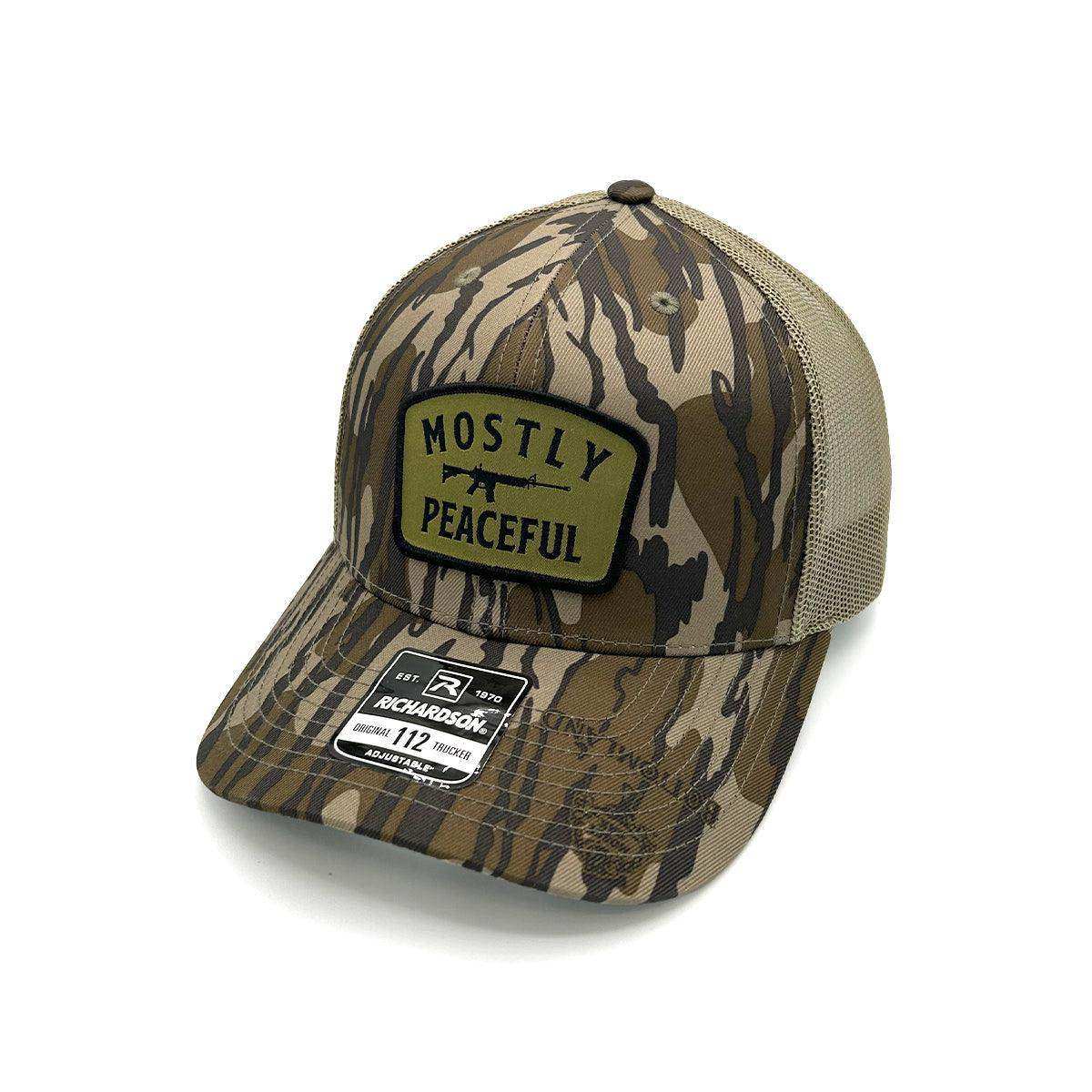 Mostly Peaceful Woven Patch Hat - Skoutley Outdoors LLC